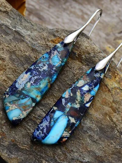 Geometrical Shape Dangle Earrings sold by The Barefoot Brunette Boutique product image thumbnail 4