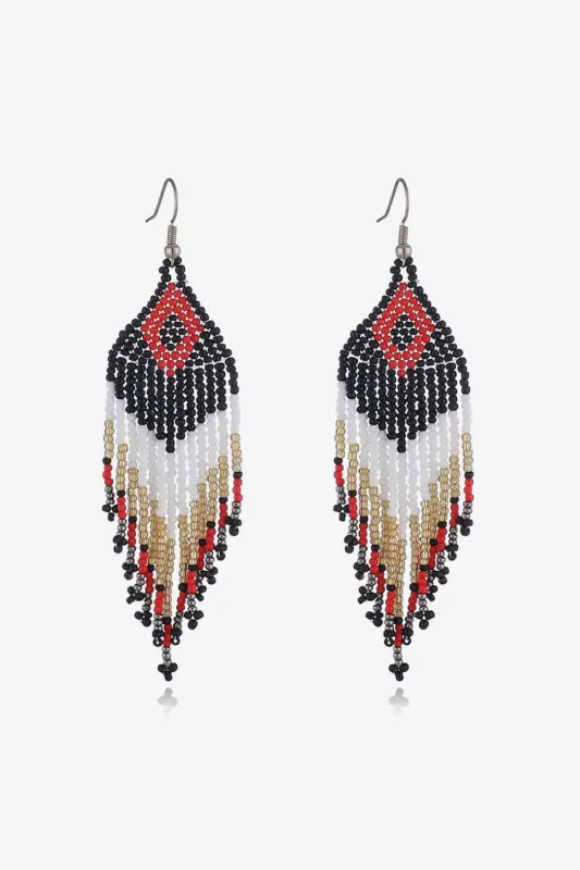 Beaded Dangle Earrings sold by The Barefoot Brunette Boutique