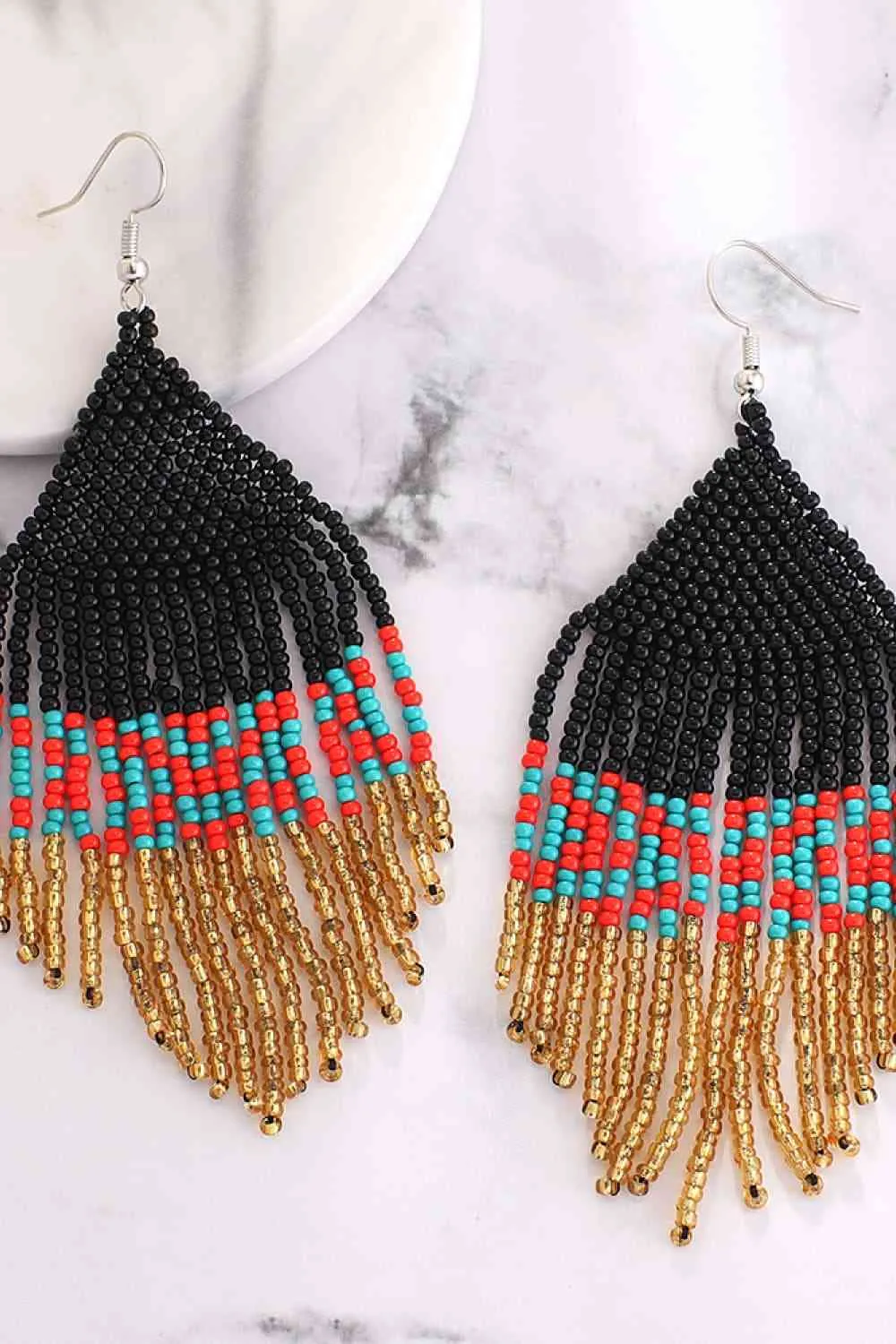 Beaded Dangle Earrings sold by The Barefoot Brunette Boutique product image thumbnail 2