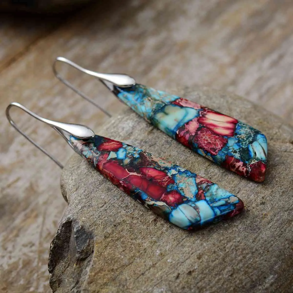 Geometrical Shape Dangle Earrings sold by The Barefoot Brunette Boutique product image thumbnail 5