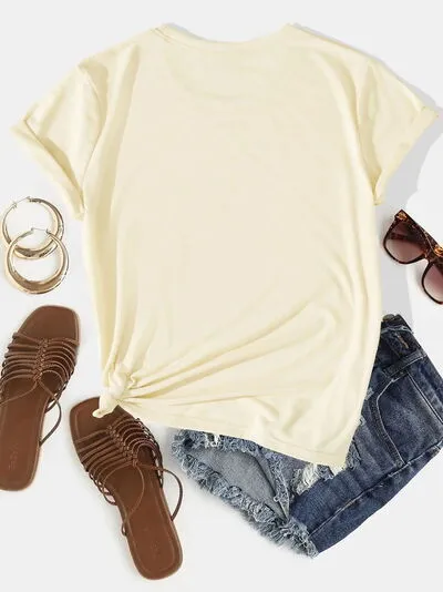 MAMA Round Neck Short Sleeve T-Shirt sold by The Barefoot Brunette Boutique product image thumbnail 2