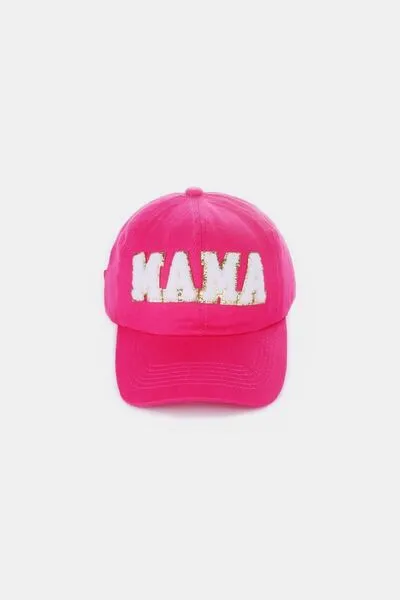 MAMA Chenille Patch Baseball Cap sold by The Barefoot Brunette Boutique product image thumbnail 5