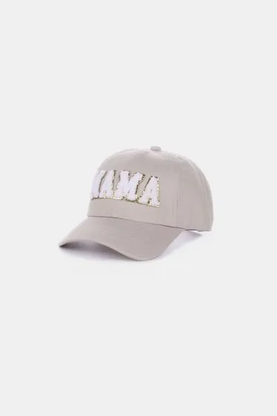 MAMA Chenille Patch Baseball Cap sold by The Barefoot Brunette Boutique product image thumbnail 2