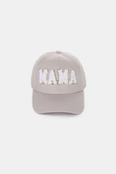 MAMA Chenille Patch Baseball Cap sold by The Barefoot Brunette Boutique