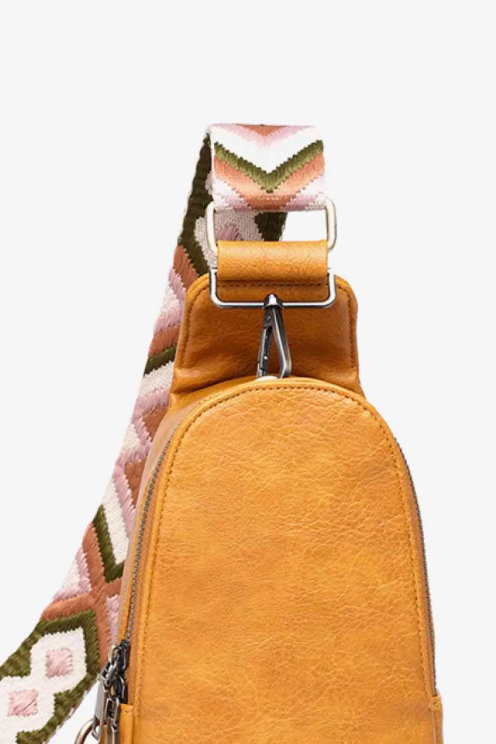 Random Pattern Adjustable Strap PU Leather Sling Bag sold by The Barefoot Brunette Boutique product image thumbnail 2