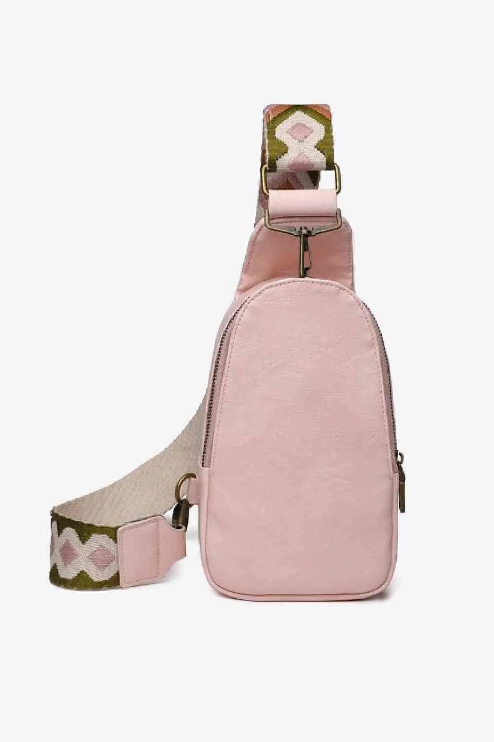 Random Pattern Adjustable Strap PU Leather Sling Bag sold by The Barefoot Brunette Boutique product image thumbnail 4