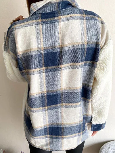 Fuzzy Button Up Long Sleeve Jacket sold by The Barefoot Brunette Boutique product image thumbnail 2