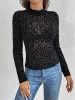 Leopard Mock Neck Long Sleeve Top sold by The Barefoot Brunette Boutique