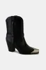 Beast Fashion Faux Leather Metal Toe Ankle Boots sold by The Barefoot Brunette Boutique