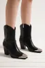 Beast Fashion Faux Leather Metal Toe Ankle Boots sold by The Barefoot Brunette Boutique