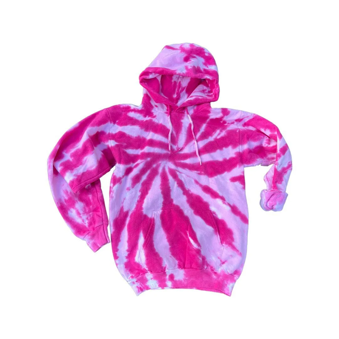 Bubblegum Tie Dye Hoodie Pink Swirl Unisex Fit. Other TIe Dye Colors Available sold by ThePopStyle product image thumbnail 2
