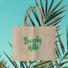 Beverly Hills Tote Bag California Raffia Souvenir Tote Bag Beach Tote sold by ThePopStyle