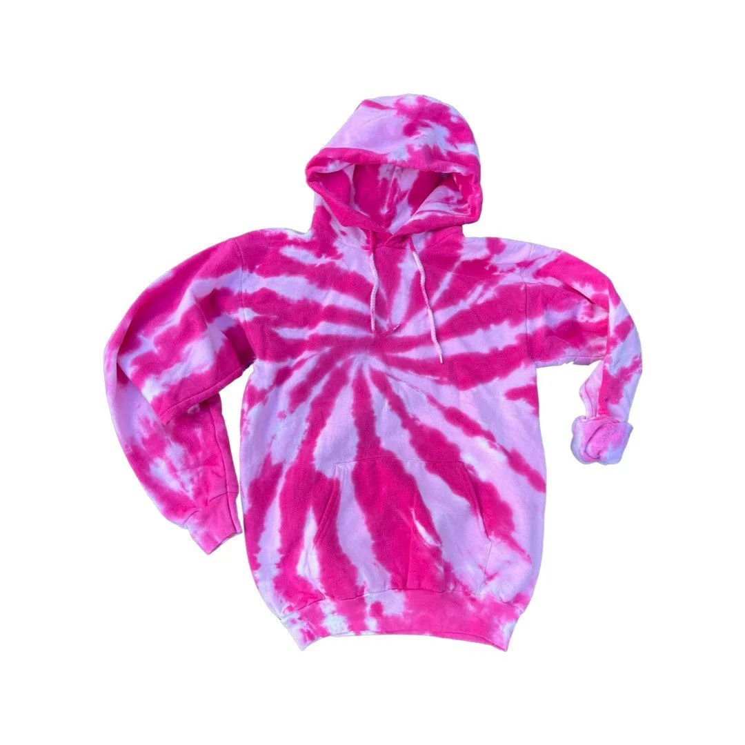 Bubblegum Tie Dye Hoodie Pink Swirl Unisex Fit. Blue Swirl Tie Dye Hoodie. Rainbow Tie Dye Hoodie sold by ThePopStyle product image thumbnail 2