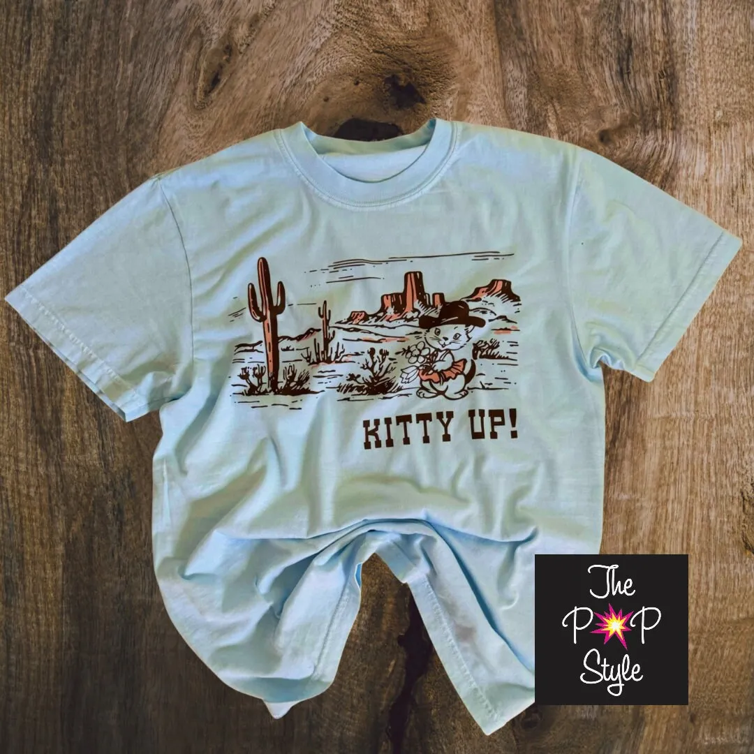 Kitty Up Retro Shirt. Retro Western Shirt. Arizona Shirt. Stagecoach Shirt. Country Music Festival Shirt. sold by ThePopStyle