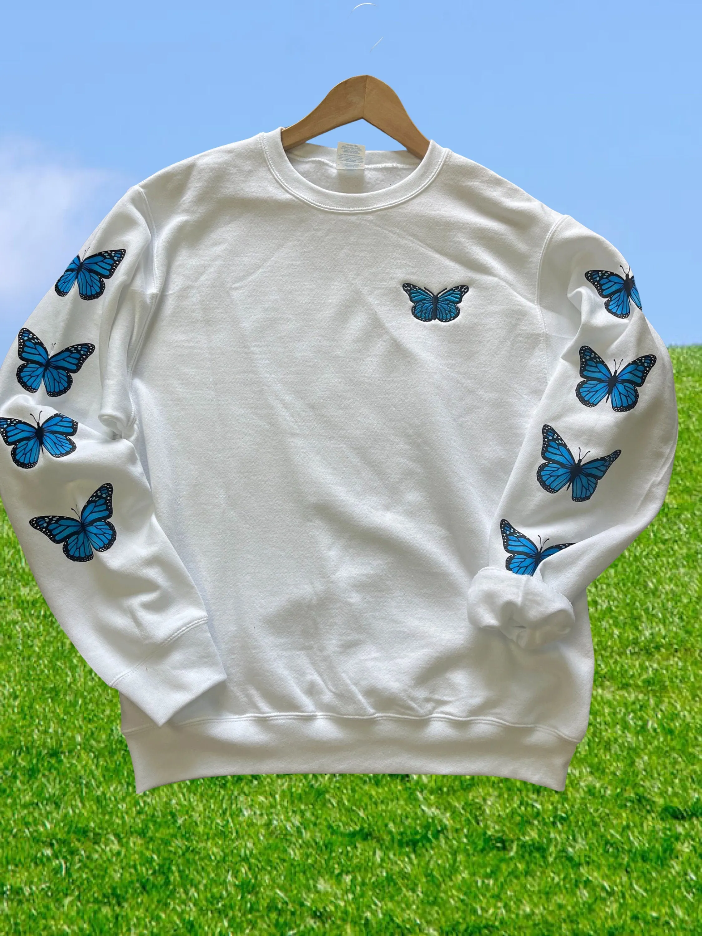 Butterfly Sweatshirt, Butterfly Trendy Shirt, Nature Shirt, Parks Shirt sold by ThePopStyle