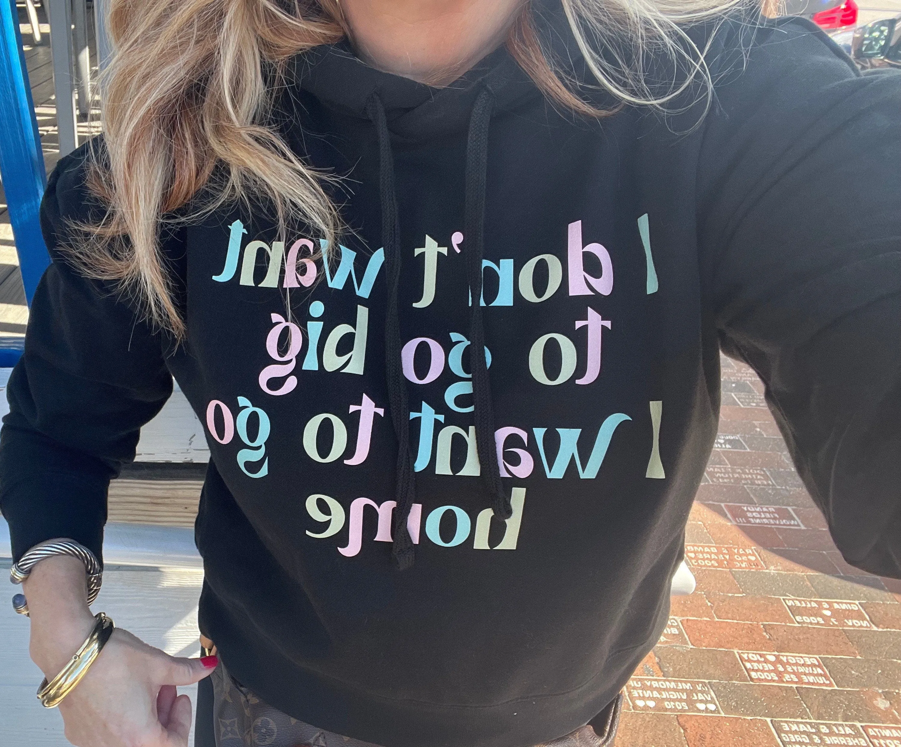 I don’t want to go big I want to go home, I want to go Home hoodie, Homebody Shirt, Funny Girls Shirt sold by ThePopStyle product image thumbnail 3