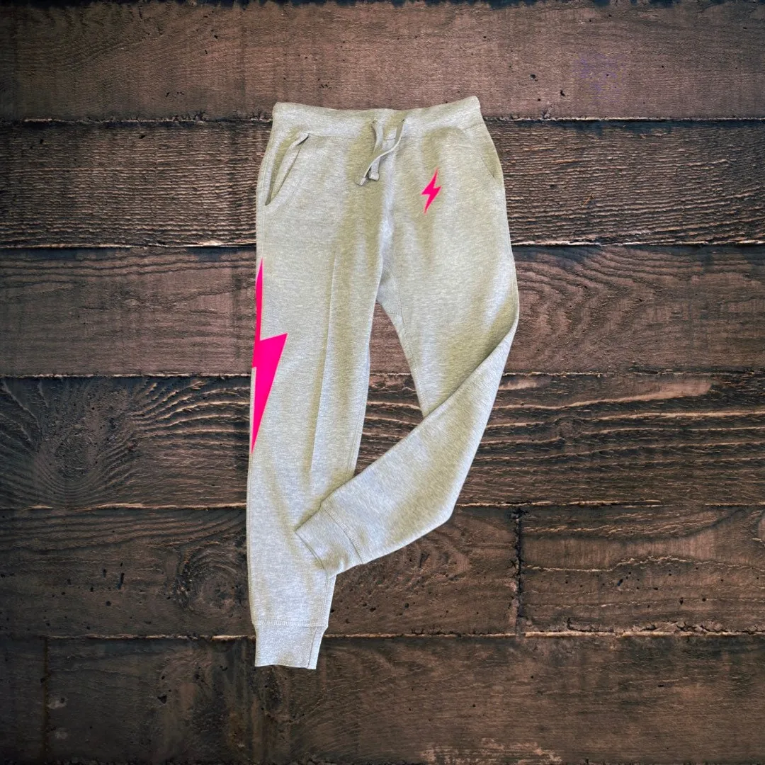 Lightening Bolt Sweatpants. Lightening Bolt joggers. fashion unisex joggers. sold by ThePopStyle