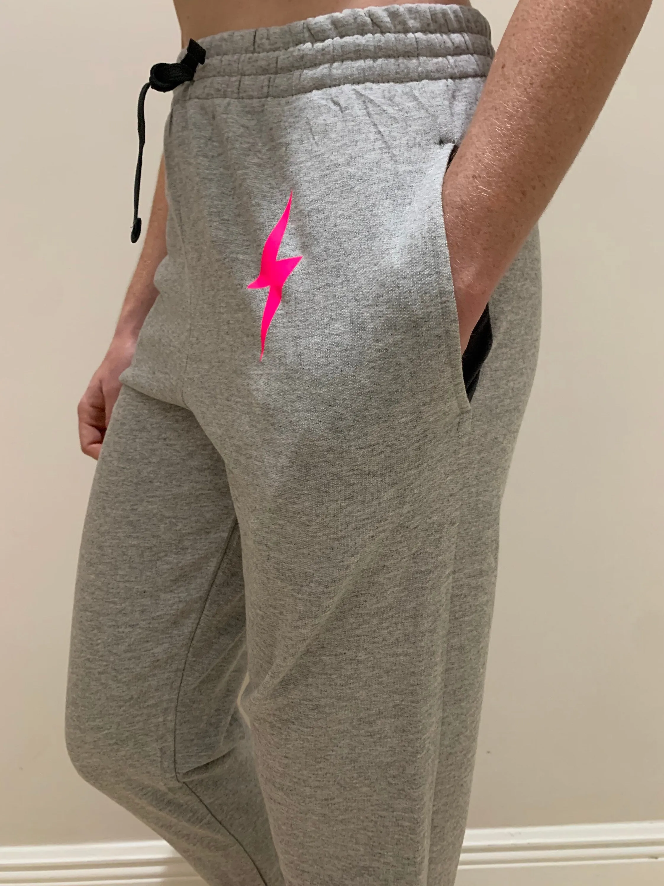 Lightening Bolt Sweatpants. Lightening Bolt joggers. fashion unisex joggers. sold by ThePopStyle product image thumbnail 5