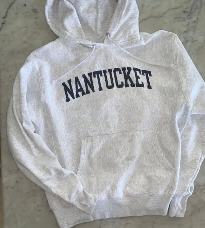 Nantucket Hooded Sweatshirt / Prep Style Apparel / Collegiate Sweatshirt/ Cape Cod Shirt sold by ThePopStyle