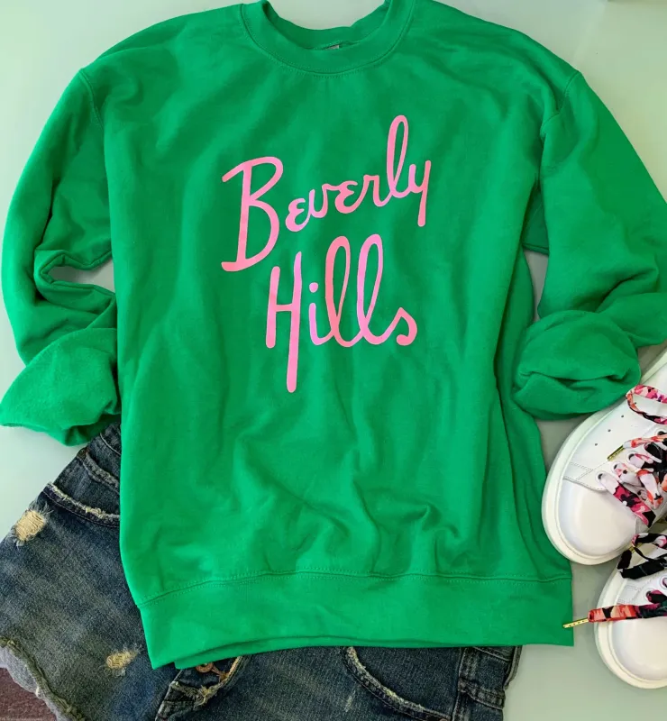 Beverly Hills Sweatshirt. Destination Shirt, California Souvenir Shirt sold by ThePopStyle