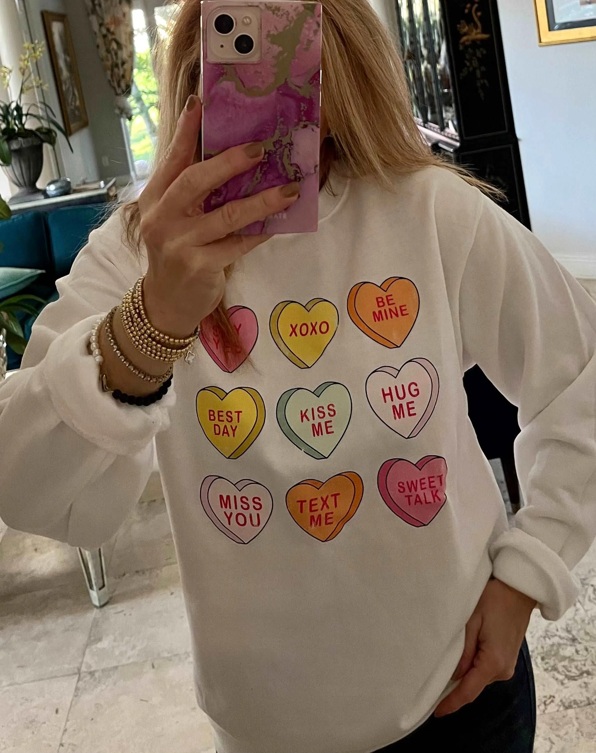 Heart Shirt, Retro Conversation Heart Shirt sold by ThePopStyle product image thumbnail 2