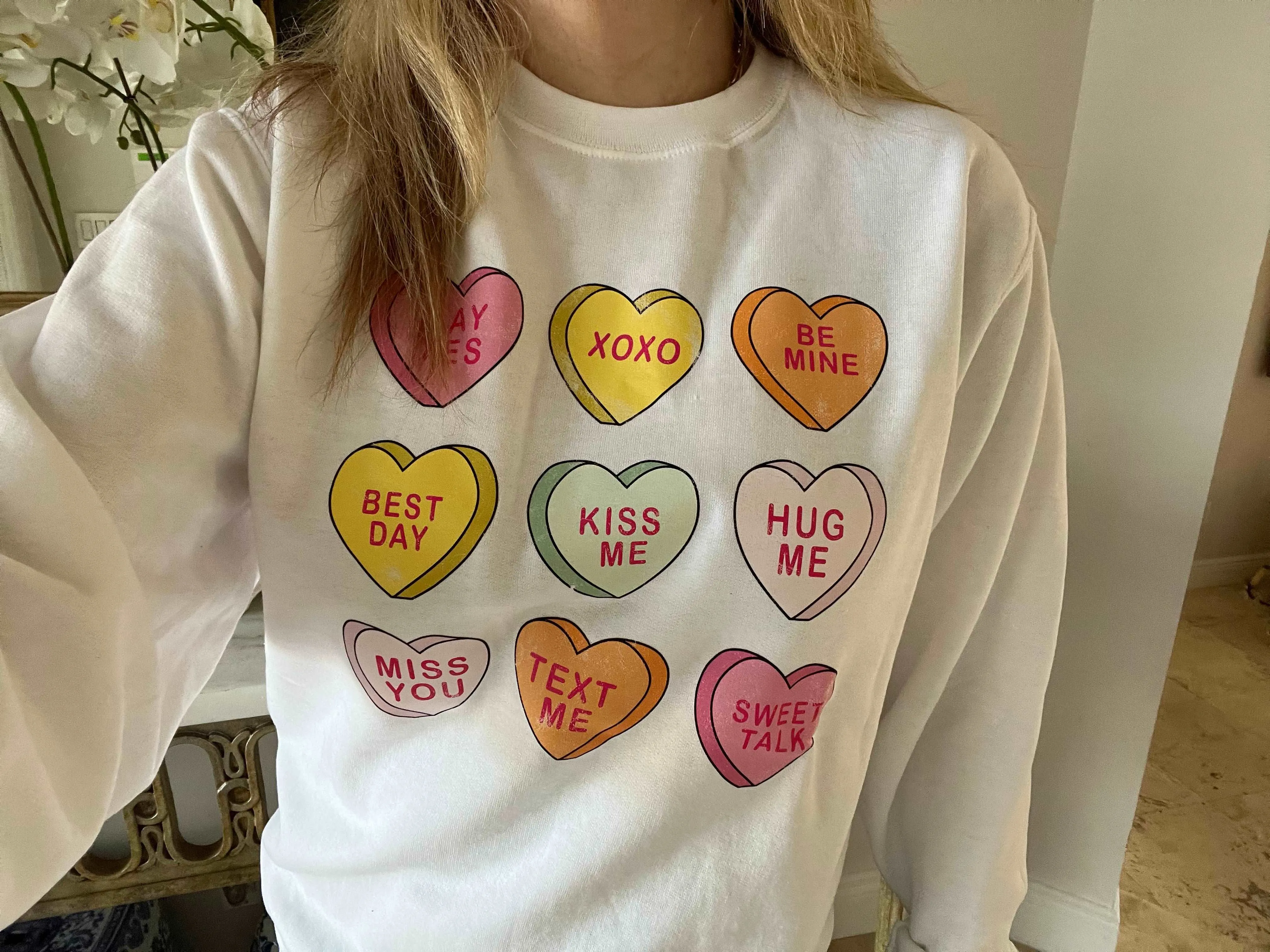 Heart Shirt, Retro Conversation Heart Shirt sold by ThePopStyle product image thumbnail 3