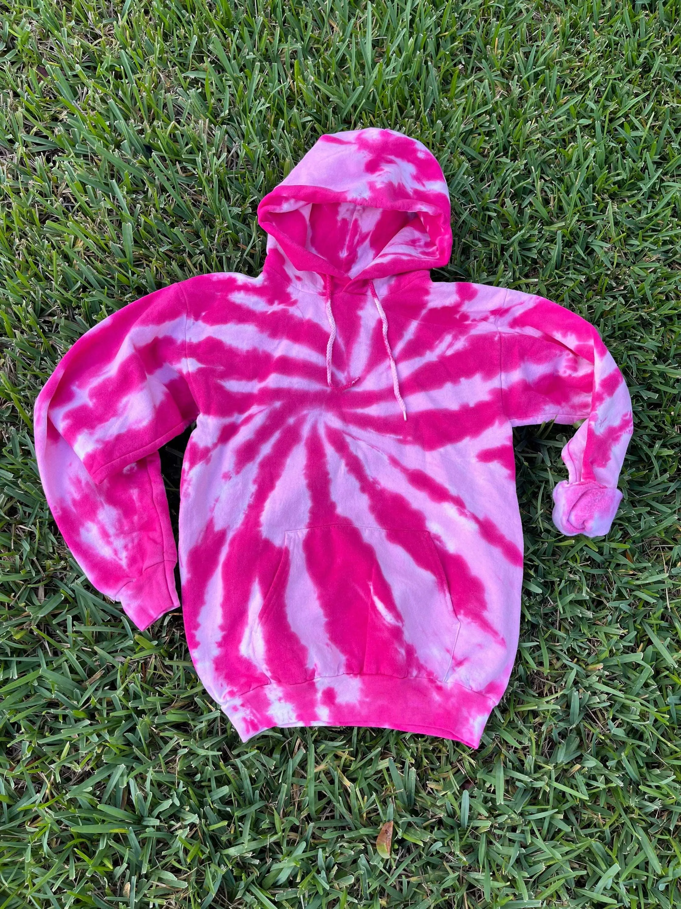 Purple Amethyst Tie Dye Hoodie Lavender Swirl Unisex Fit sold by ThePopStyle product image thumbnail 2