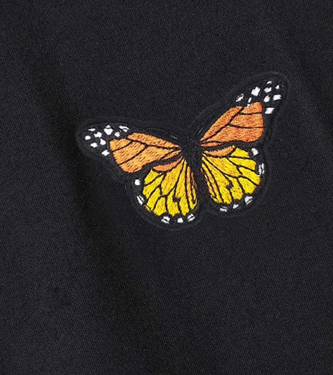 Butterfly Hoodie, Trendy Shirt Hoodie , Black Butterfly Pullover sold by ThePopStyle product image thumbnail 3