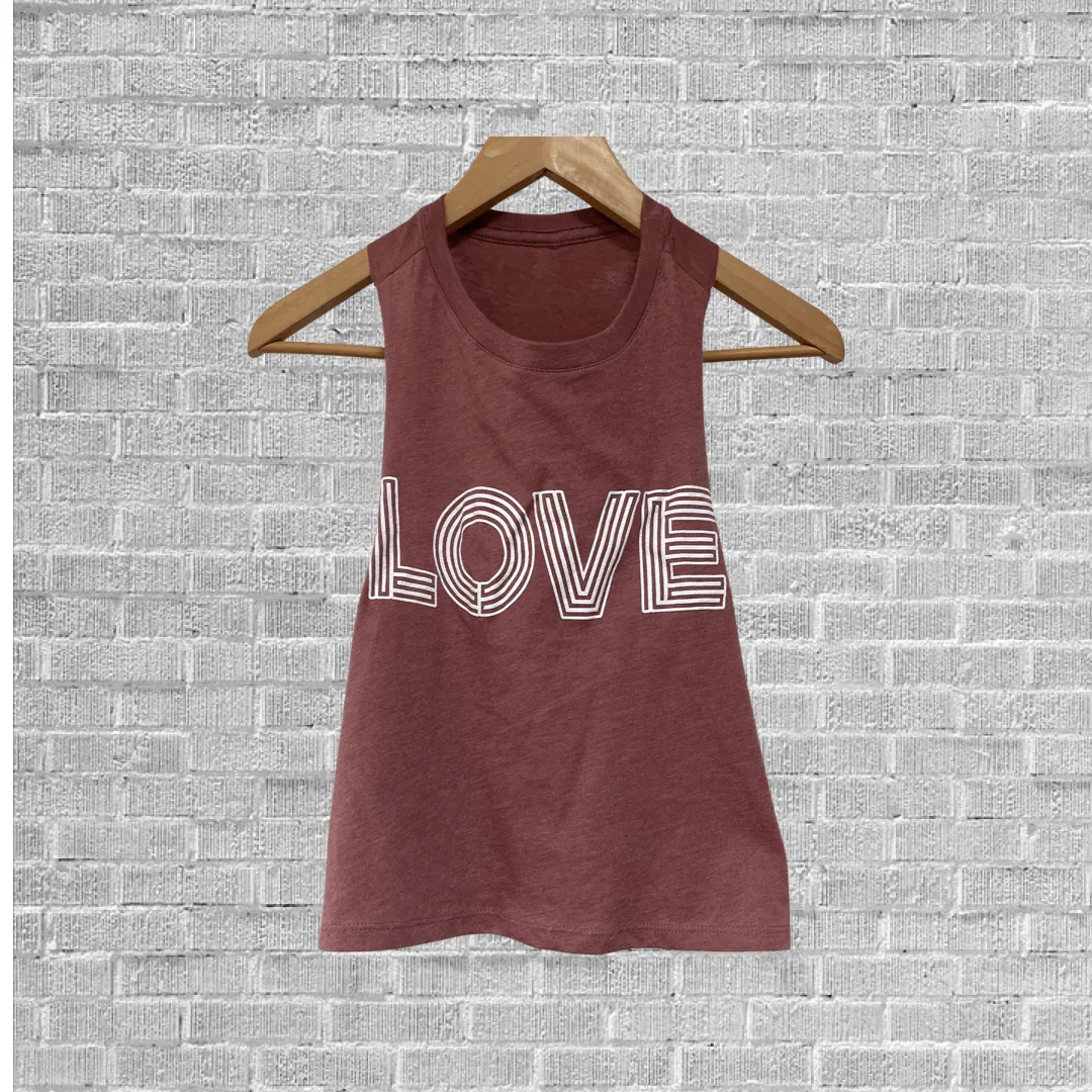 LOVE Tank Top Cropped tank sold by ThePopStyle product image thumbnail 2