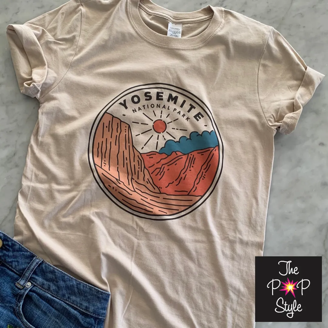 Yosemite Park Shirt, Retro Yosemite Forrest Shirt sold by ThePopStyle