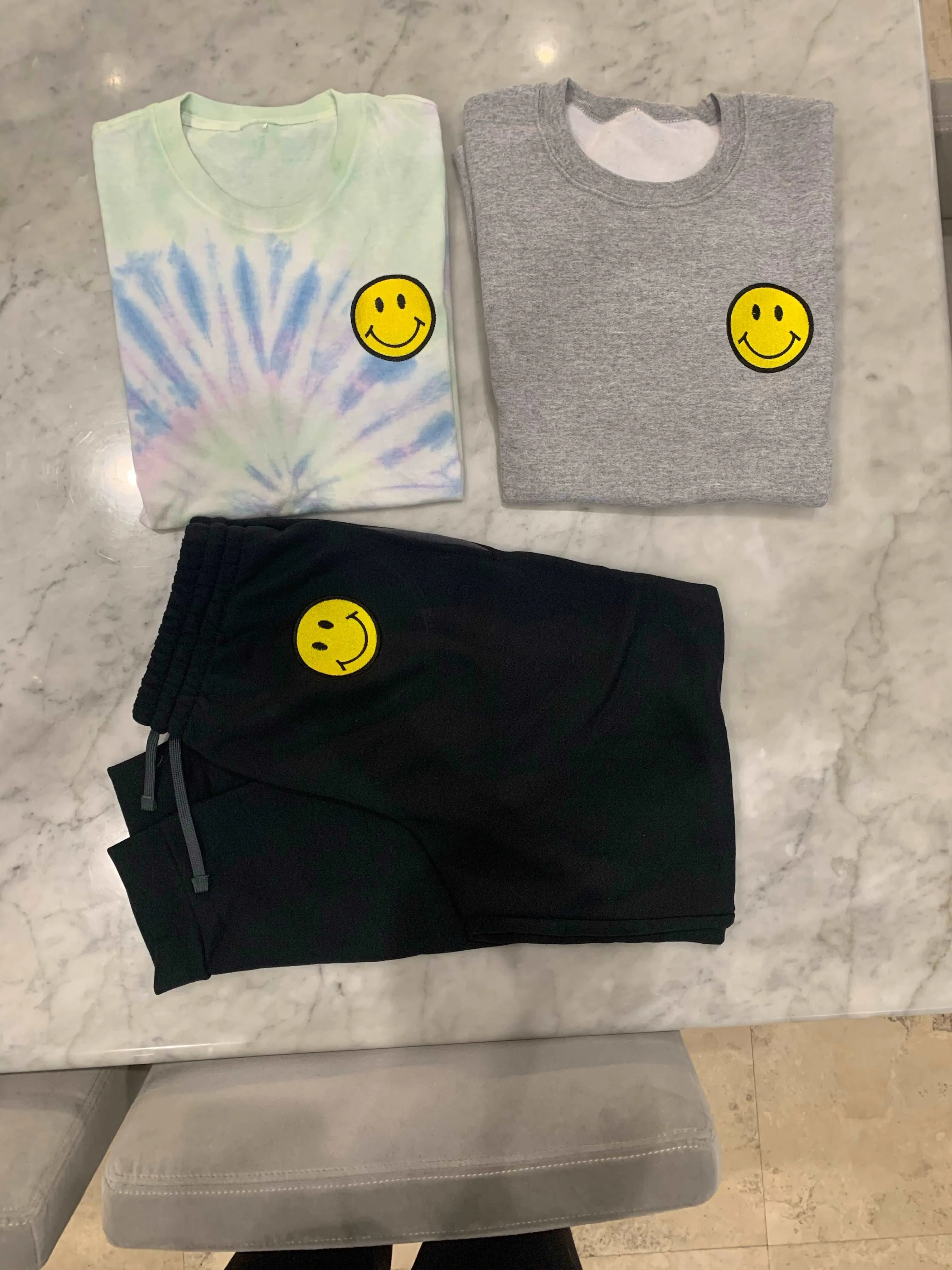 Smiley Face Joggers , Black Pocketed Joggers sold by ThePopStyle product image thumbnail 2
