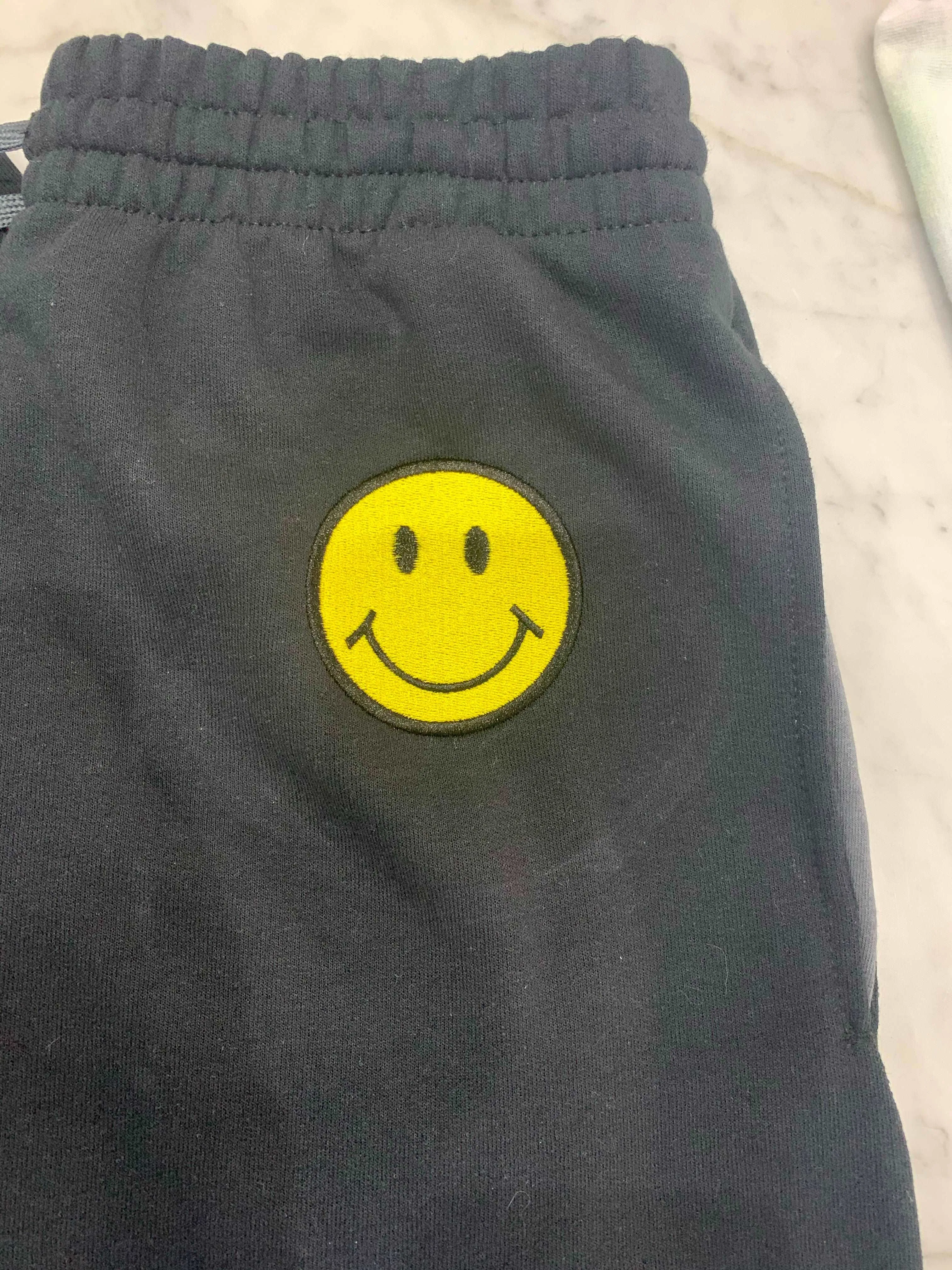 Smiley Face Joggers , Black Pocketed Joggers sold by ThePopStyle product image thumbnail 3