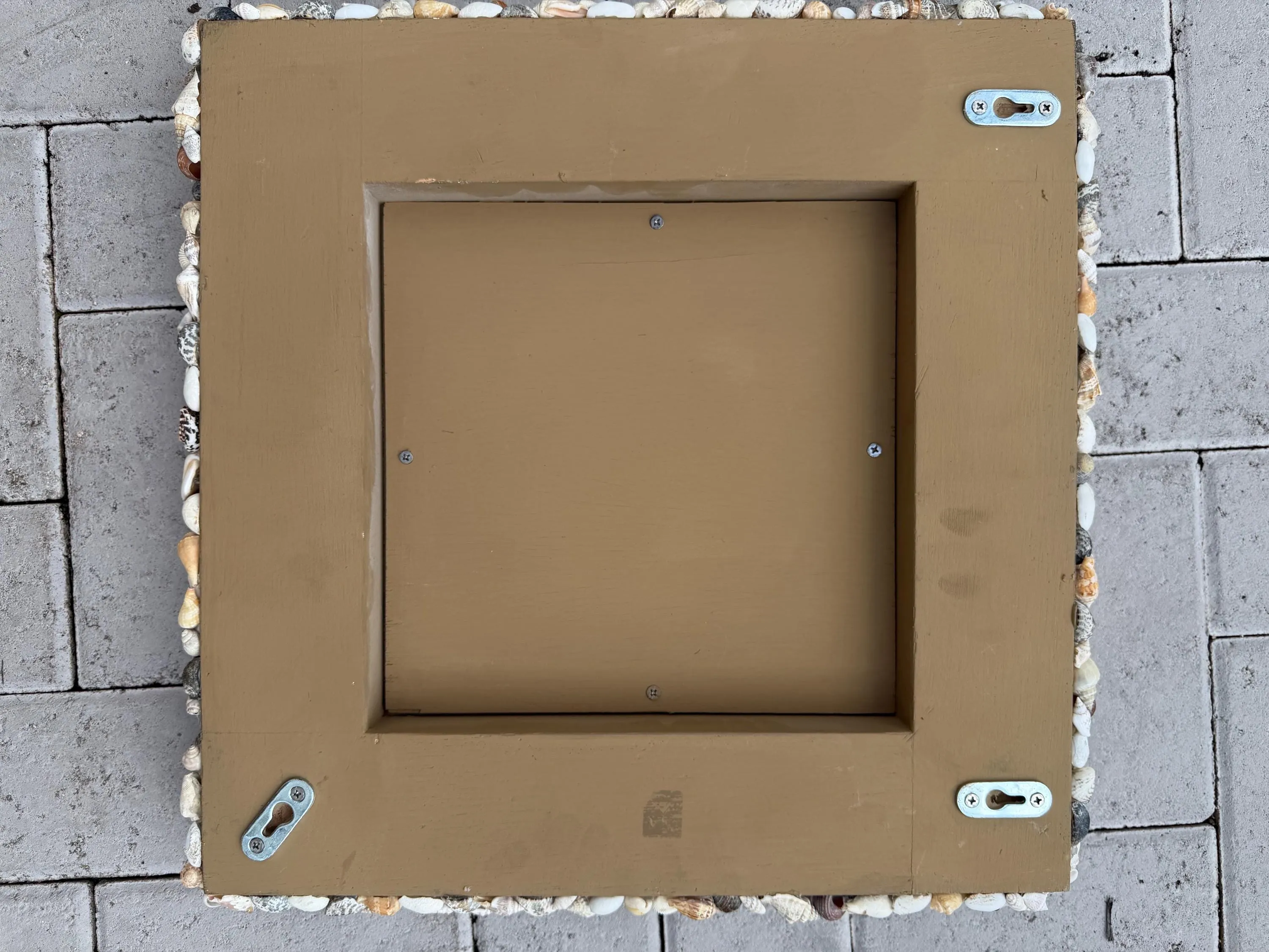Shell Mirror vintage seashell mirror one rectangle and one square sold separately sold by ThePopStyle product image thumbnail 5