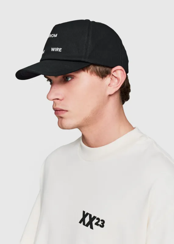 Logotype Cotton Twill Cap - Black sold by FROM THE WIRE