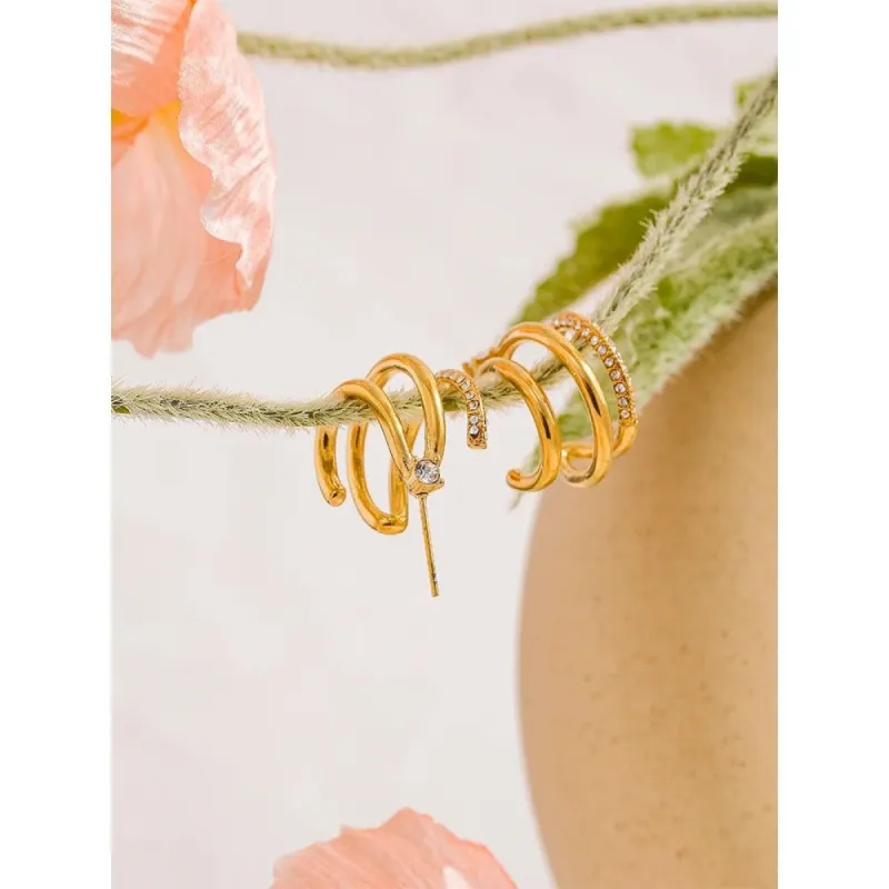 C Shape Earrings sold by House of Bling