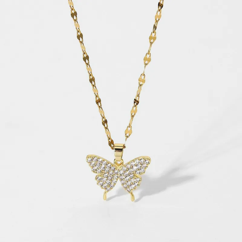 Bling Butterfly Necklace sold by House of Bling