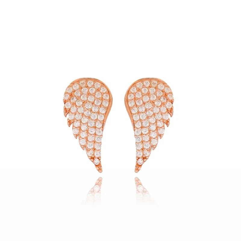 Wing Stud Earrings sold by House of Bling