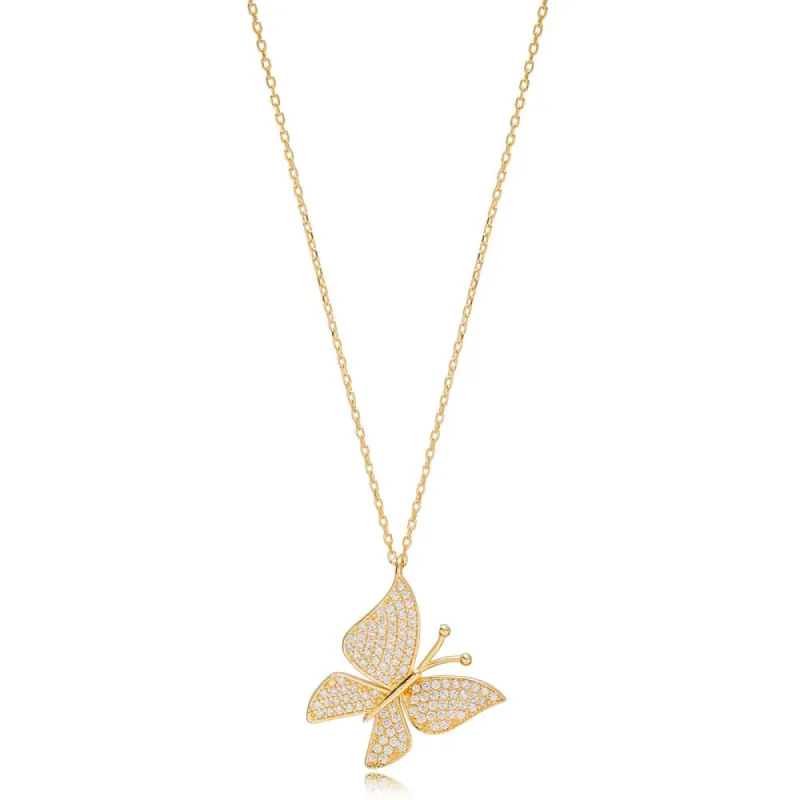 Trendy Butterfly Pendant sold by House of Bling