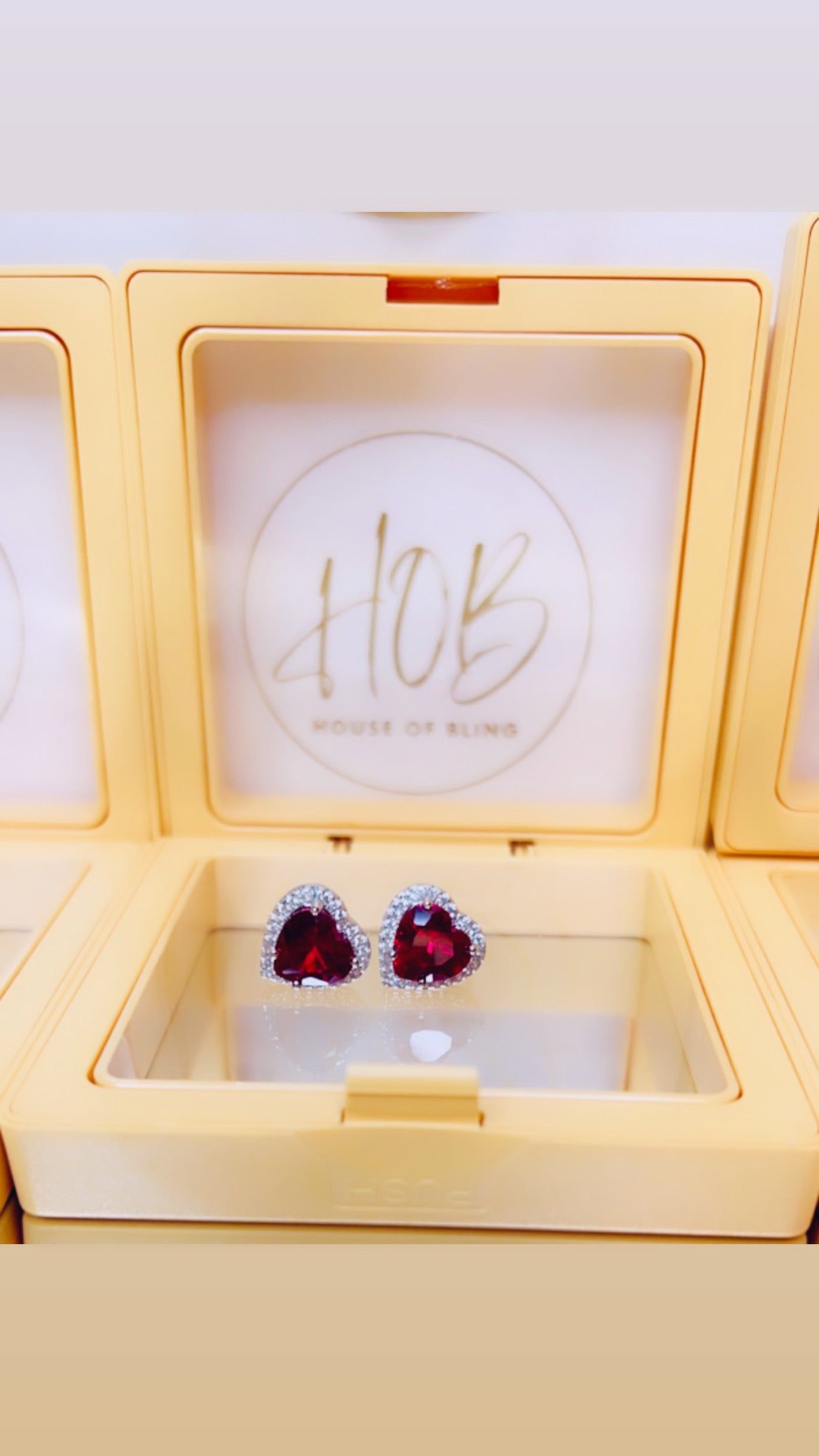 Ruby Studs sold by House of Bling product image thumbnail 4