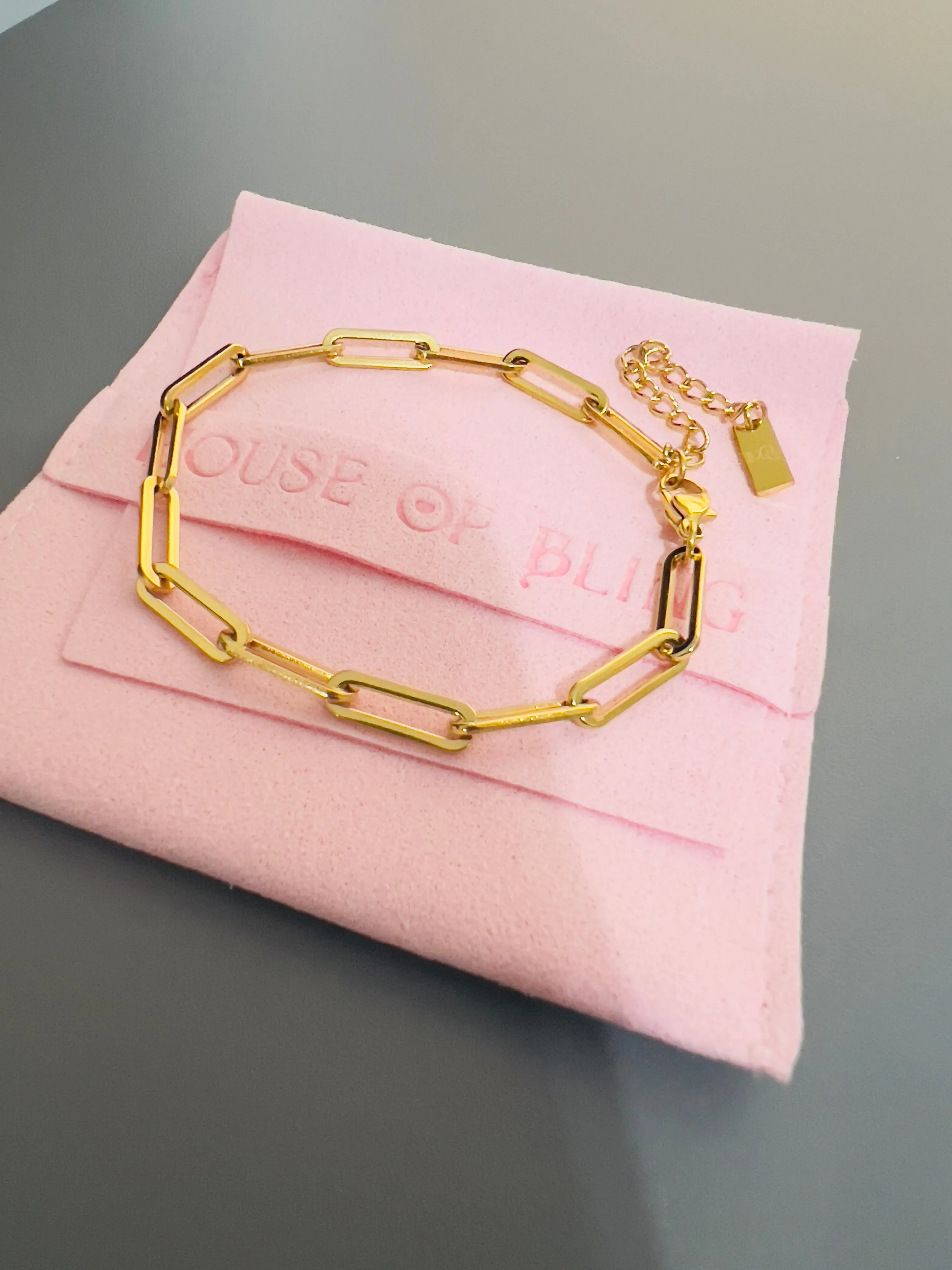 Paperclip Bracelet sold by House of Bling