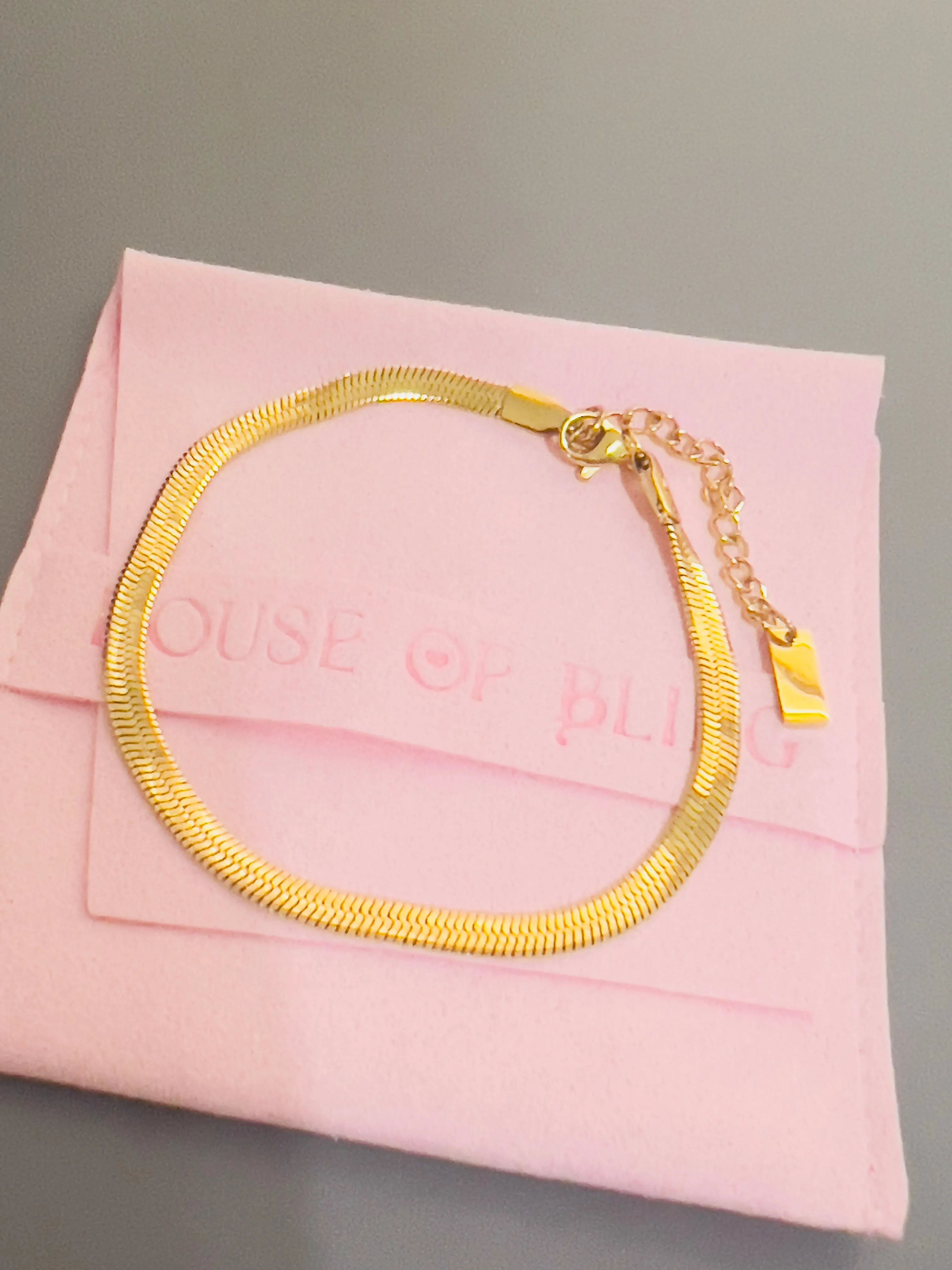Herringbone Chain Bracelet sold by House of Bling product image thumbnail 2