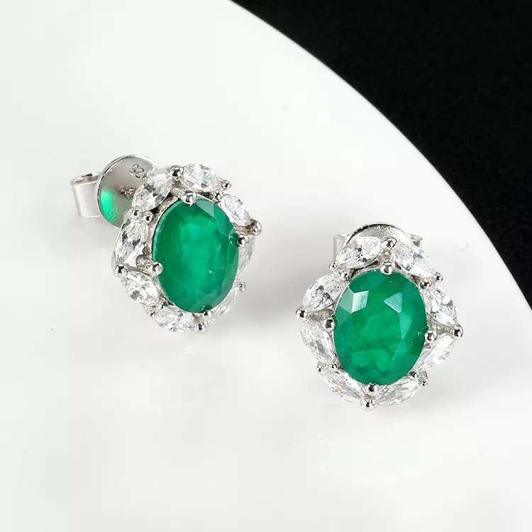 Emerald Studs sold by House of Bling product image thumbnail 4