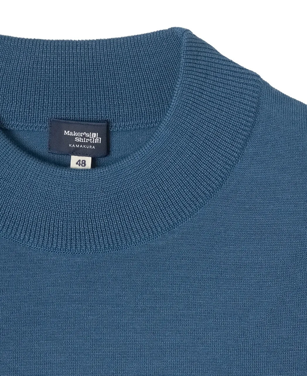 FF30G Mock Neck Sweater Super Extra Fine Merino sold by Kamakura product image thumbnail 3
