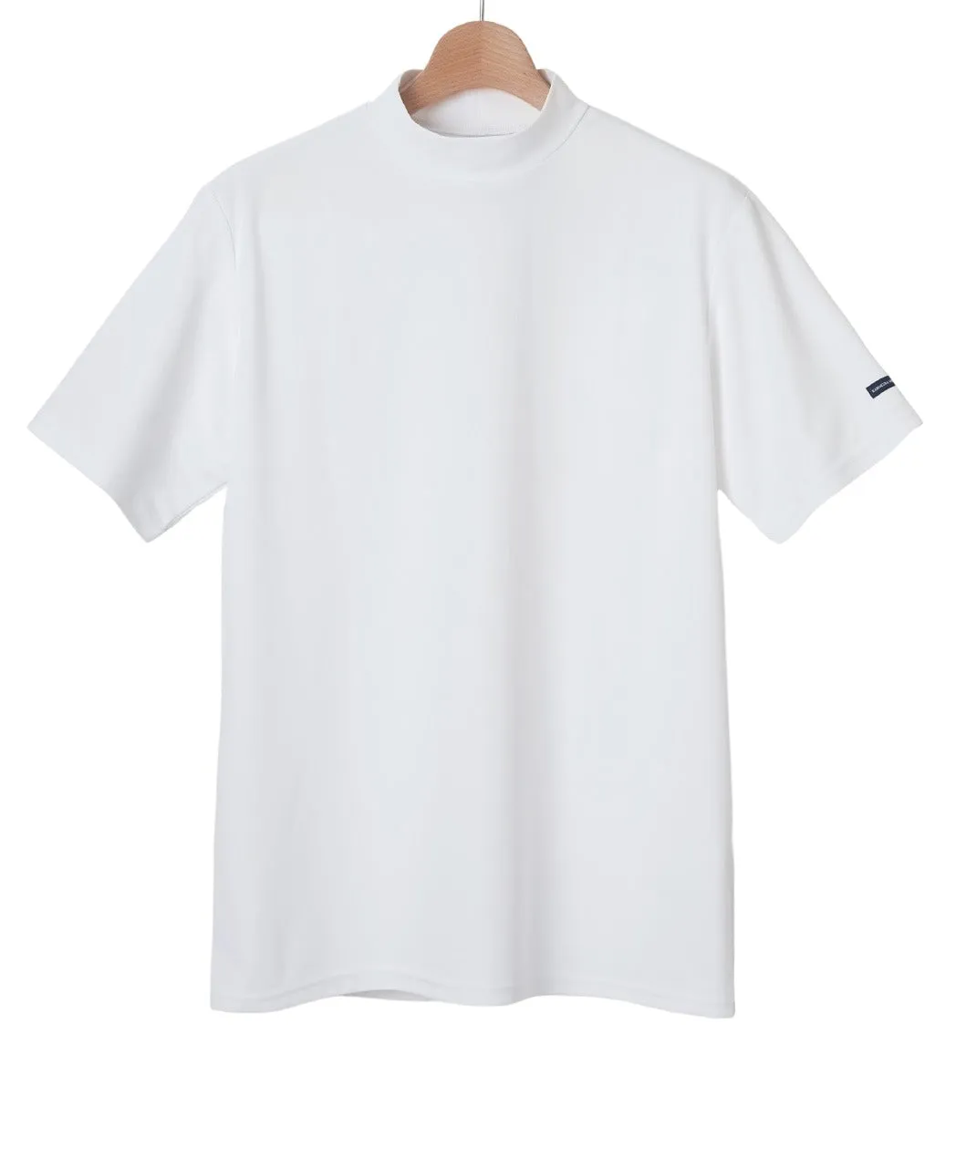 Mock neck golf top with logo sold by Kamakura