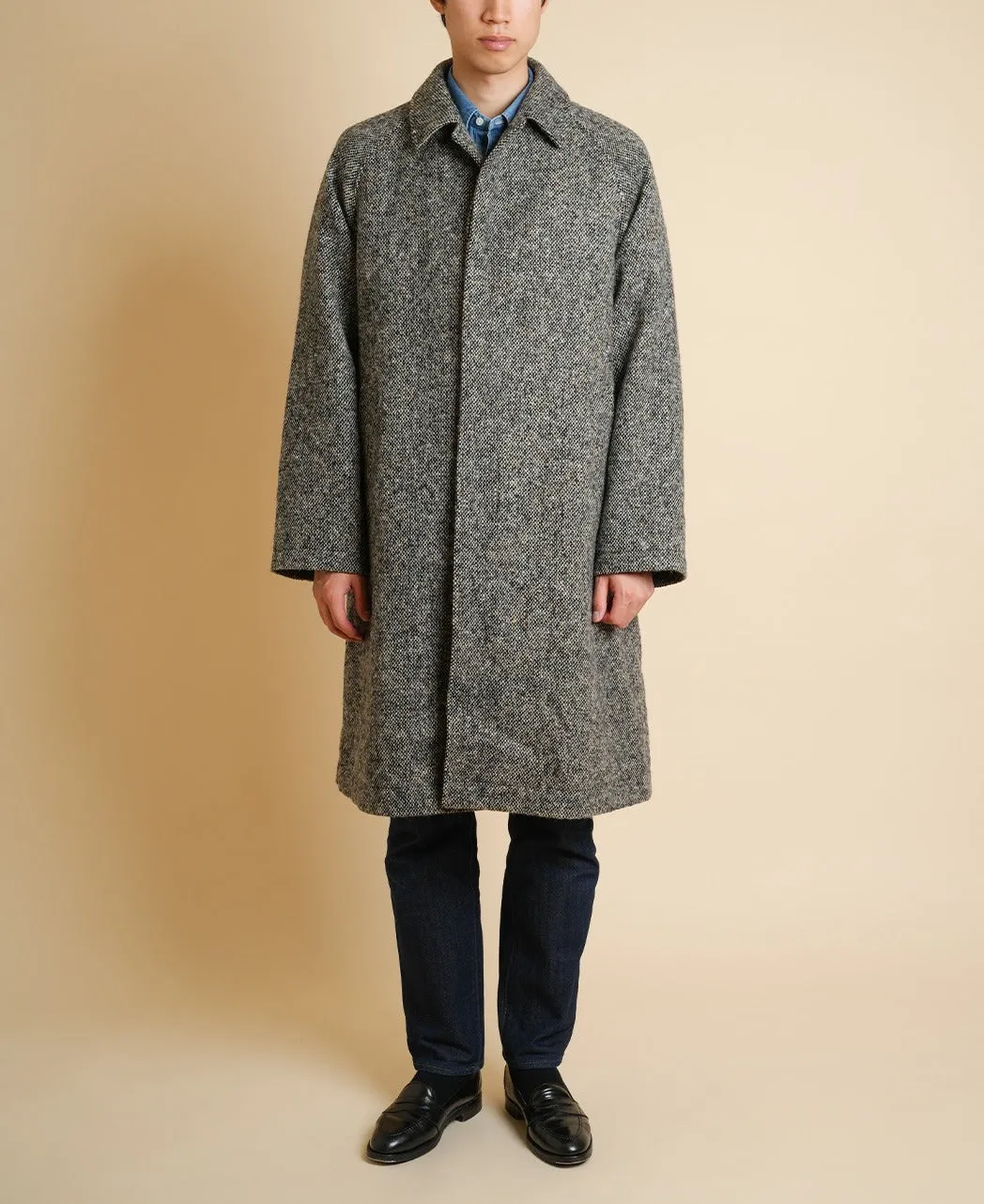 ONE PIECE SLEEVE BALMACAAN COAT DONEGAL TWEED sold by Kamakura product image thumbnail 2