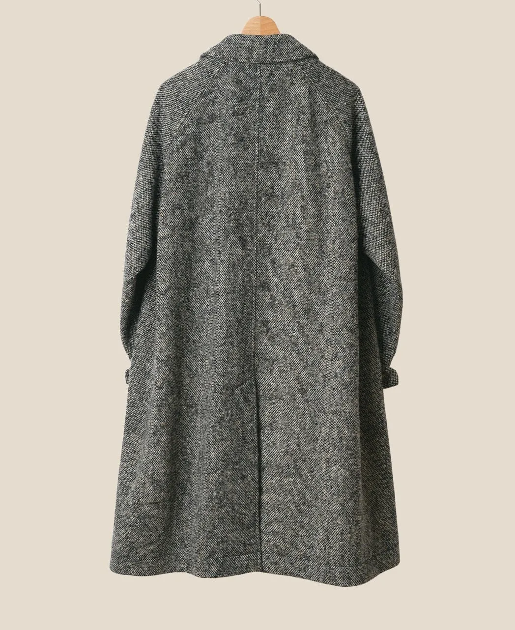 ONE PIECE SLEEVE BALMACAAN COAT DONEGAL TWEED sold by Kamakura product image thumbnail 5