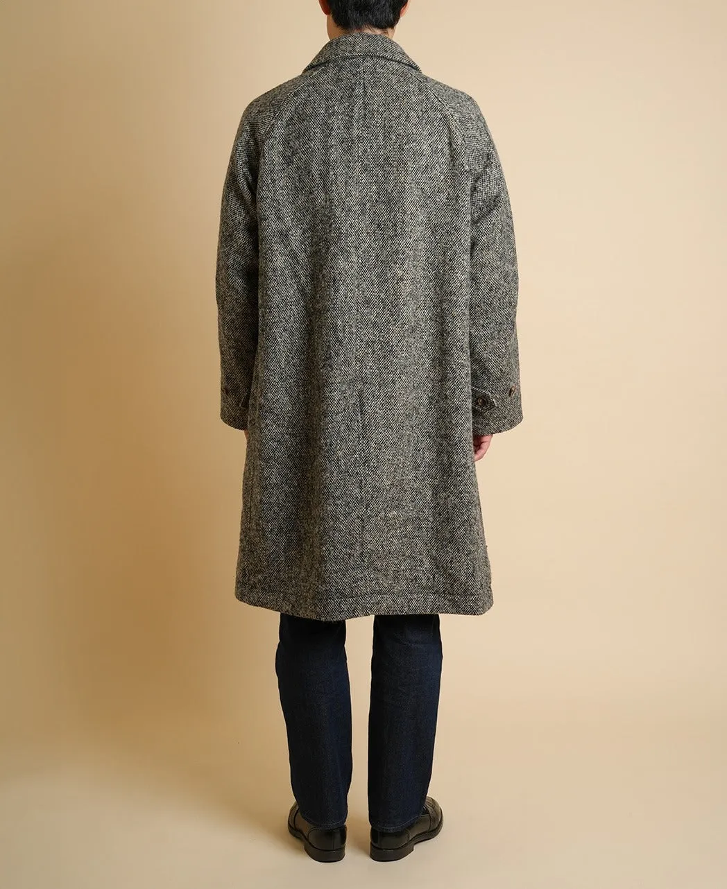 ONE PIECE SLEEVE BALMACAAN COAT DONEGAL TWEED sold by Kamakura product image thumbnail 4