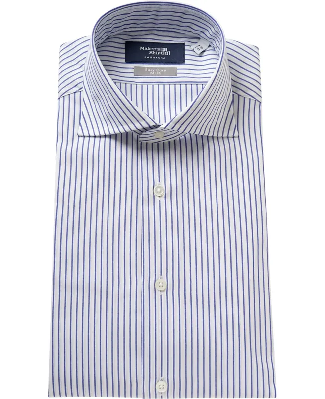 TOKYO SLIM FIT - Italian Spread Pinpoint Oxford J-Tech EASY CARE sold by Kamakura