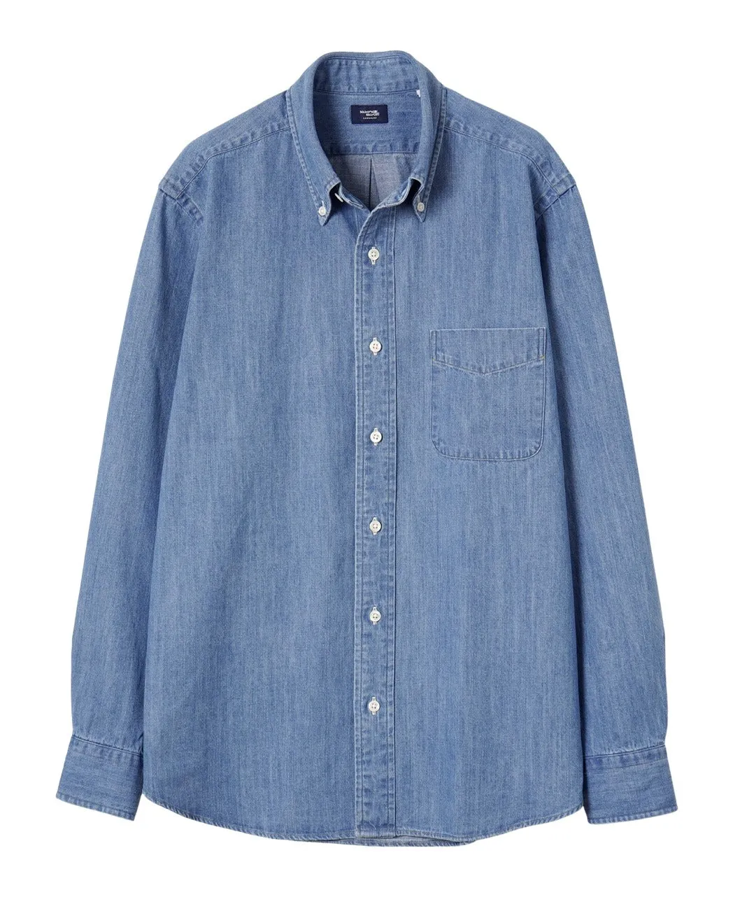 Tokyo Fit - Button Down Casual Denim Shirt sold by Kamakura