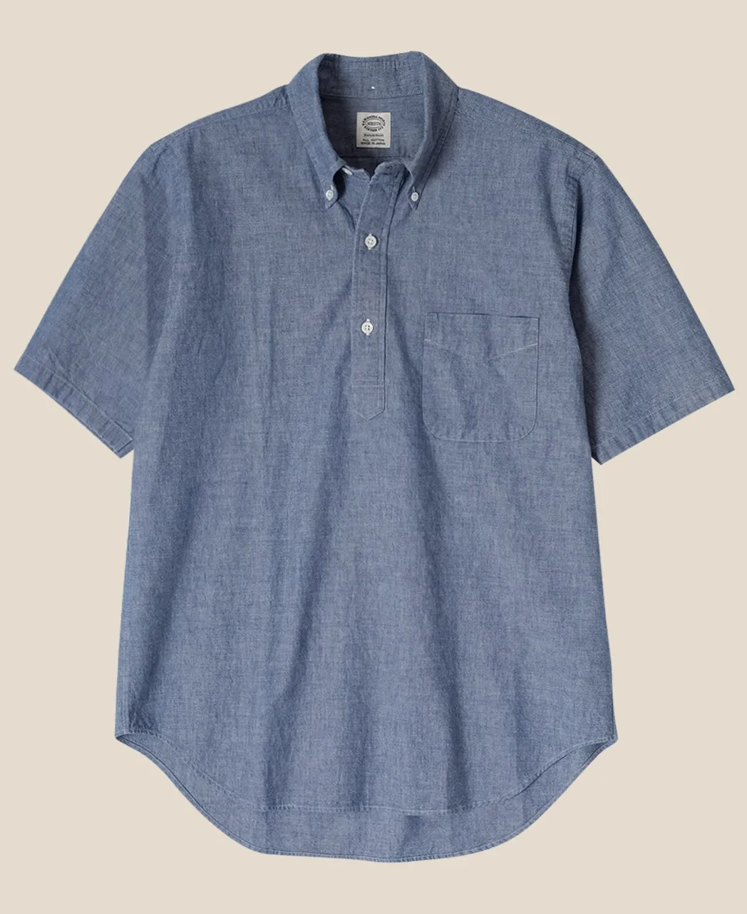 VINTAGE IVY BD POPOVER 5.5oz Blue Chambray sold by Kamakura